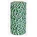 Just Artifacts ECO Bakers Twine 240-Yards 4Ply (Striped Kelly Green)