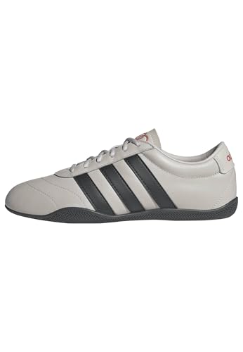 adidas Women's Team Grand Court LO Audi F1 Team Shoes, Chalk Pearl/Utility Black/hi-res red, 4.5 UK