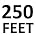 250 Feet