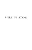 Here We Stand by 