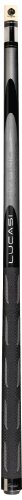 Lucasi Hybrid L-H40 Original Black Mist and Metallic Silver Golf Style Technology Cue, 19-Ounce