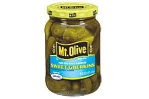 Mt. Olive Sweet Gherkins No Sugar Added Pickles, 16 fl oz