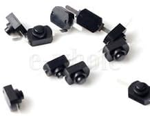 20 Switch 1A 30V DC 250V on/Off Push Button-Mini Black Switch (Black)