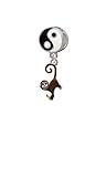 Hanging Monkey Yin Yang Charm Bead