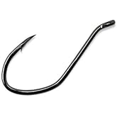 Gamakatsu 225409 Big River Bait NS Hook (8 Pack), Size 2, Black