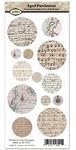 Piddix - Collage Sheet - Mixage Circle Trio - Aged Parchment