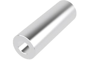 Aluminum Spacer 1/2" OD x 1/4" ID x Choose Your Length, Round Spacer Unthreaded Standoff Bushing Plain Finish, Fits Screws Bolts 1/4" or M6 by Metal Spacers Online (1-1/2" Length, 10 Pack)