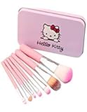 Cute Hello KItty 7PCS Makeup Brush Set Foundation Eyebrow Eyeliner Blush Cosmetic Concealer Brushes Pink (Pink)