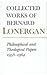 Philosophical and Theological Papers, 1958-1964: Volume 6 (Collected Works of Bernard Lonergan)