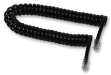 PRO SIGNAL 31011R COILED CABLE 4P4C-4P4C BLACK 3M