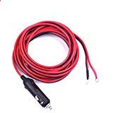 Car Cigarette Lighter Male Plug to Raw Cable Eyelet Terminal Extension Adapter 15FT/15A Heavy Duty Auto Power Supply Cord DC Cable Wire for Electronics Inverter LED Lights Vacuum 12V/24V Devices