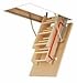 FAKRO LWP 66801 Insulated Attic Ladder 47-Inch Rough Openings, 22 x 47 Inches, Brown