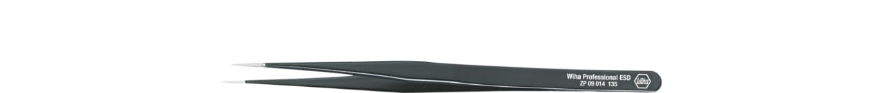 Wiha 32326 ZP 09014 Precision Tweezers Type SS, 135 mm