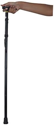 Mopi health track imported folding walking stick (black pack of 1)