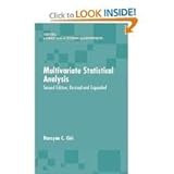 Multivariate Statistical Analysis, Giri, Narayan C., 0824793382