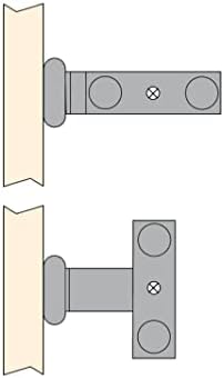 - Porte-Serviettes Extensible avec 2 Bras, Support pour Drap de Salle de Bain ou torchons de Cuisine en alluminium anodisé Mat, Longueur 440mm