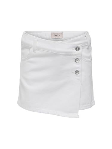 KIDS ONLY KOGJENNY Skort DNM PIM020, Culottes Niñas, White,