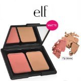 e.l.f. Cosmetics Contouring Blush & Bronzing Powder, Two Matte Shades Perfectly Contour Skin, Fiji