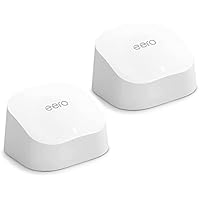 �鶹�� eero 6 mesh wifi system - Supports internet plans up to 500 Mbps, Coverage up to 280 m², Connect 75+ devices, 2-pack (