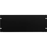 NavePoint 4U Blank Rack Mount Panel Spacer For 19-Inch Server Network Rack Enclosure Or Cabinet Black