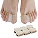 Povihome 6 Pack Gel Toe Spacer Separators(0.6'' Thick), Bunion Corrector for Overlapping Toe (1st/2nd Toe), Silicone Toe Spacers with Soft Gel Lining for Hallux & Bunion Pain Relief