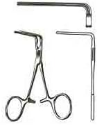Debakey Ring Handled Bulldog Clamps, 4-3/4in, 90 degrees