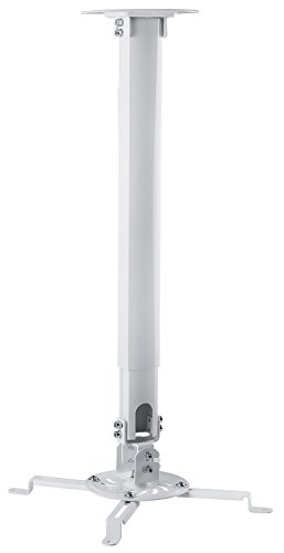 Mount-It! Ceiling Projector Mount Height Adjustable Universal Stand Fits Epson Optoma Benq Viewsonic Projectors, 30 Lbs Capacity (Long)