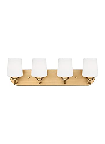 Generation Lighting 4402804-848 Windom - 4 Light Bath Vanity, Satin Brass Finis…