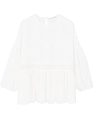Mango Women's Openwork Panel Blouse