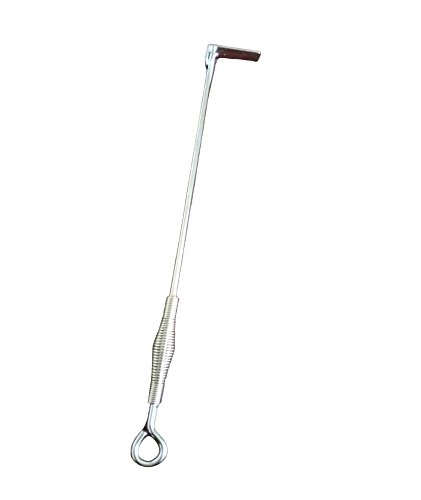 BBQ funland Stainless Steel Ash Tool for Big Green Egg, Kamado Joe and Other Charcoal Grills (18"Long)