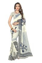Ethnic Wear Beautiful Bollywood Georgette Printed Sares With Blouse Piece