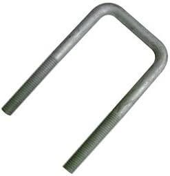 (1) 1/2 - 3 3/4 X 7 Galvanized Square U-bolt Nuts and Washers Included
