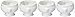BIA Cordon Bleu Porcelain Individual Lion's Head Soup Bowls 14-Ounce Capacity, White, Set of 4