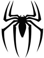SPIDER CREEPY 8" (color: BLACK) Die-Cut Vinyl Decal Window Sticker for Cars, Trucks, Windows, Walls, Laptops, and other stuff.