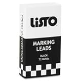 LIS162BBK - Listo Marking Pencil 72 Refills, Black