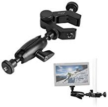 Papaler Aluminum Flexible Magic Arm Dual-direction Adjustable Pole Clamp Mount with Universal Camera Super Clamp for DSLR Camera Rig, LED Lights, Flash Lights