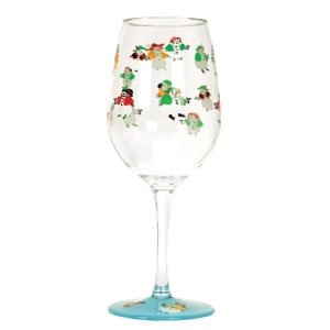 christmas wine glasses plastic