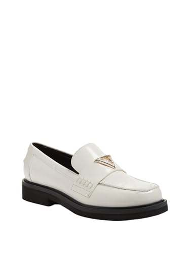 Guess Women's Shatha Loafer, Ivory, 7.5