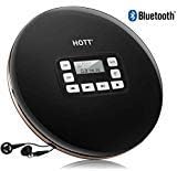 Portable CD Player with Bluetooth and Headphones, Personal Compact Disc MP3 CD Music Walkman Player with LCD Display, Discman CD Player for Car Use, Anti-Skip Shockproof, Gift for Students, Kids