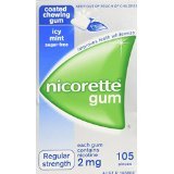 Nicorette Nicotine Gum 2mg Icy Mint 6 Boxes 630 Pieces-3 DAYS DELIVERY