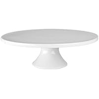 BIA Cordon Bleu 12-Inch by 6-1/4-Inch Porcelain Round Cake Stand, White