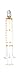 TRUTH 01-09-02-07 Borosilicate Glass Reusable Syringe with Metal Luer Lock, 10 mL Capacity, 1 mL Graduation
