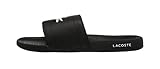 Lacoste Men’s Fraisier Slides 118 1 US, Black/White Synthetic, 10 M US