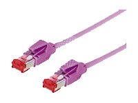 Tecline Category 6 A Erika Ethernet Cable Purple (0.5 M)