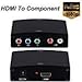 HDMI To Component ,ZAMO HDMI To YPbPr Component RGB 1080p Video and R/L Audio Output Converter Adapter Supporting 1080p 2 Channels LPCM -Black primary