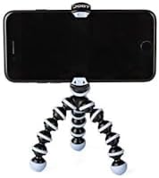 JOBY GorillaPod Mobile Mini, Flexible Mini Tripod for Smartphones, Compatible with iPhones, Android and Windows Smartphones, for Content Creation, Vlogging, Live Streaming, TIK Tok - Black and Blue