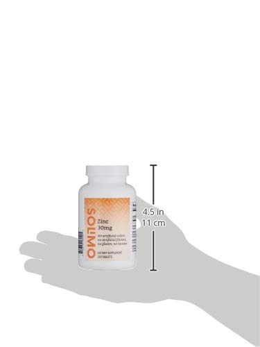 AMAZON BRAND – SOLIMO ZINC 30MG, UNFLAVORED, 300 TABLETS, TEN MONTH SUPPLY