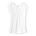 French Toast Big Girls' Short Sleeve V-Neck T-Shirt, White, 10/12