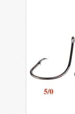 10Pcs Fishing Tackle Sport Circle Hook Jig Big Baitholder 5/0