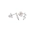 Humble Chic Tiny Leaf Studs - 925 Sterling Silver Dainty Branch Post Ear Stud Earrings